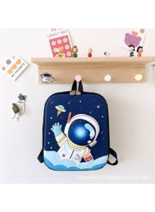 Fashionable Backpack 3D School Backpack for Kids Boys Girls Cute Cartoon Backpack (Space man NAVY) - Image 3